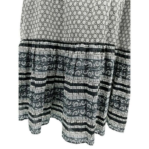 Anna Sui x Uniqlo Floral Midi Dress Medium Modest Ruffle Cotton Prairie - Picture 10 of 15